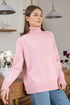 'Scarlett' Ribbed Knit Turtleneck Sweater - Celes Fashion